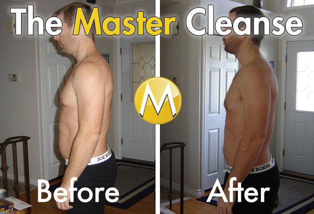 Master Cleanse Before and After Side